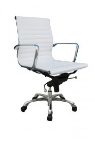 Comfy Low Back Office Chair In White