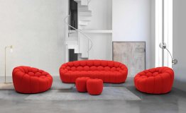 Fantasy Sofa Set in Red
