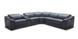 153H Motion Leather Sectional