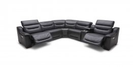 F079 Motion Leather Sectional