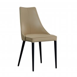 Milano Leather Dining Chair in Tan
