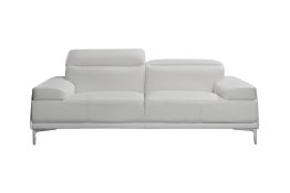Nicolo White Love Seat Only