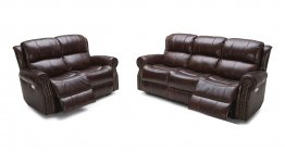 S057 Motion Leather Sofa, Love, and Chair