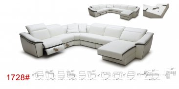 1728 Motion Leather Sectional