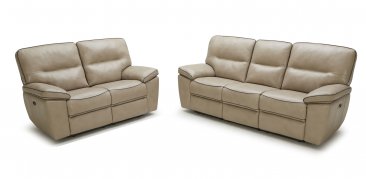 5067 Motion Leather Sofa, Love, and Chair