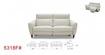 5318F Motion Leather Sofa, Love, and Chair