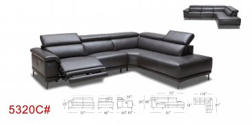 5320C Motion Leather Sectional