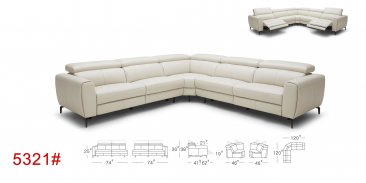 5321 Motion Leather Sectional
