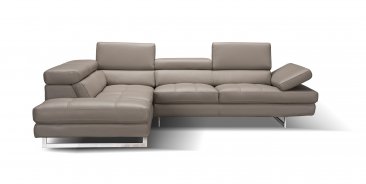 A761 Italian Leather Sectional in Peanut