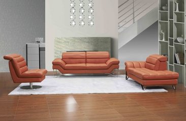 Astro Sofa Set in Pumpkin