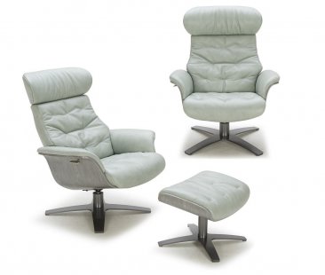 The Karma Lounge Chair in Mint Green