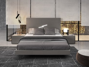 Faro Premium Bedroom Set in Grey