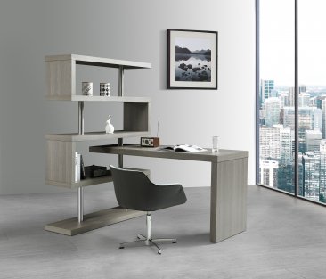 KD002 Modern Office Desk in Matte Grey