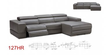 127HR Motion Leather Sectional