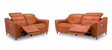 208H Motion Leather Sofa, Love, and Chair
