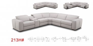 213H Motion Fabric Sectional