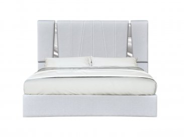 Matissee Bed in Silver Grey