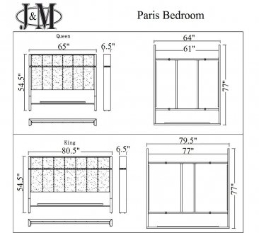 The Paris Modern Bedroom Set