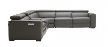 Picasso 6Pc Motion Sectional In Dark Grey