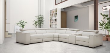 Picasso 6Pc Motion Sectional In Silver Grey