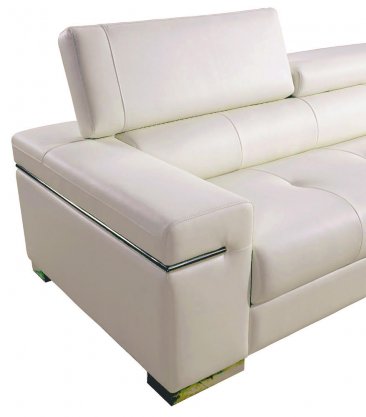 Soho Leather Sofa In White