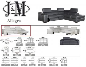Allegra Premium Leather Sectional