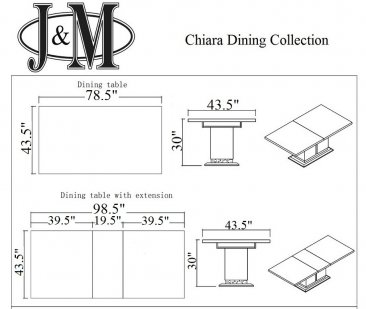 Chiara Modern Dining Table