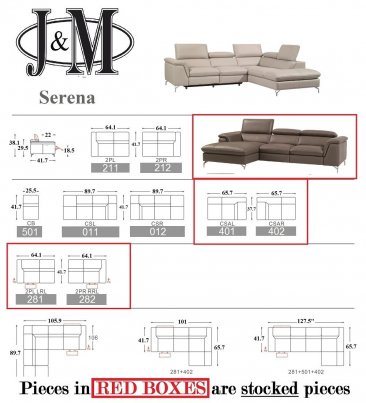 Serena Premium Leather Sectional