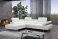 A761 Italian Leather Sectional in Off White