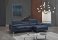 A973b Premium Leather Sectional in Blue