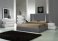 Matissee Bed in Charcoal with Milan White Case Goods