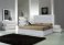 Monet Bed in Silver Grey with Milan White Case Goods