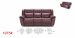 1975 Motion Leather Sofa, Love, and Chair