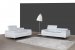 A973 Premium Leather Sofa Set in White