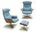 The Karma Lounge Chair in Blue