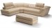 397 Italian Leather Sectional in Beige