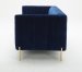 Deco Blue Fabric Sofa Set