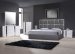 Degas Bed in Charcoal with Palermo White Case Goods