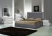 Matissee Bed in Silver Grey with Milan White Case Goods