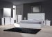 Monet Bed in Silver Grey with Palermo White Case Goods