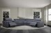 Picasso 6Pc Motion Sectional In Blue Grey